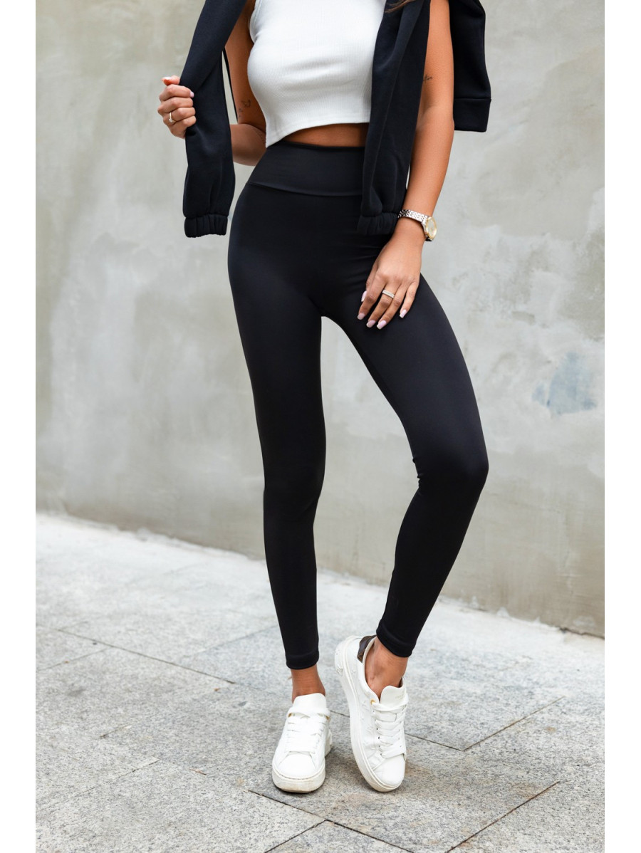 Czarne klasyczne legginsy push-up naomar
