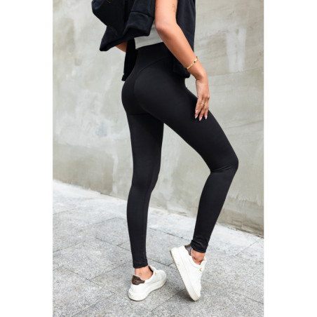 Czarne klasyczne legginsy push-up naomar