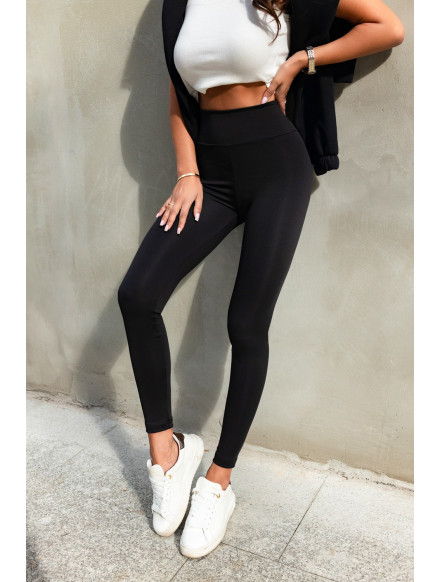 Legginsy klasyczne PERFECT PUSH UP T29 czarne MITARE