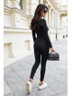 Czarne klasyczne legginsy kelsi