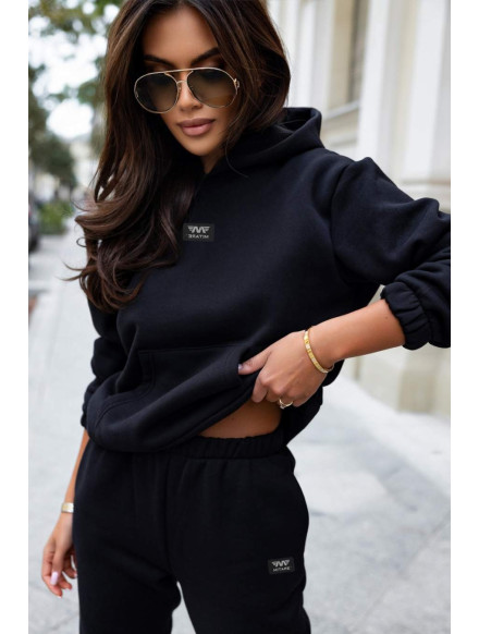Women's tracksuit black LEISURE VIBE D31 MITARE 2