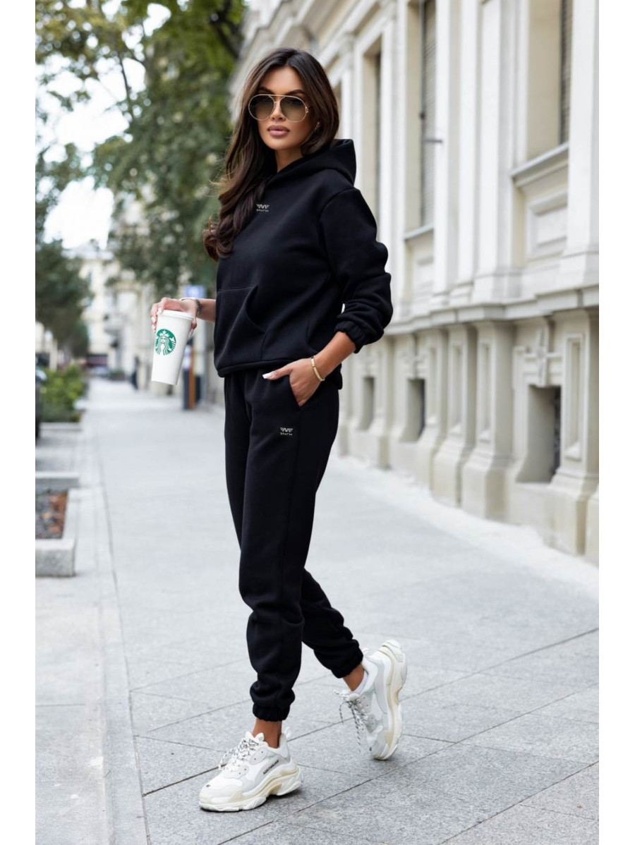 Women's tracksuit black LEISURE VIBE D31 MITARE