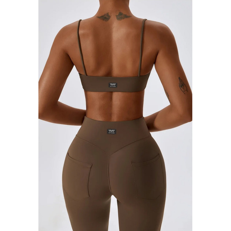 Spodnie push up modelujące brązowe ZAPPY FLEXI K131 MITARE