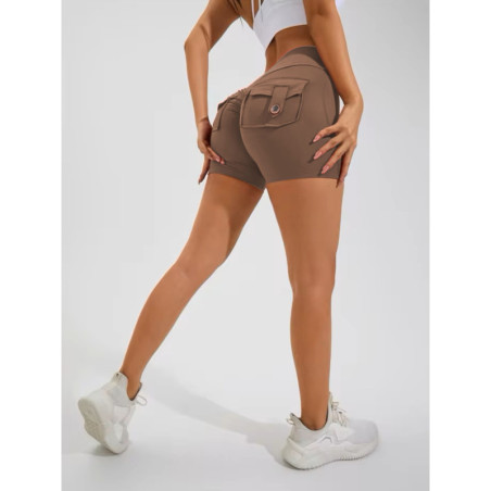 Pantaloncini push up modellanti da donna marrone ZAPPY TRENDY K133 MITARE