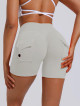 Push-Up Damen Shaping Shorts hellgrau ZAPPY TRENDY K133 MITARE