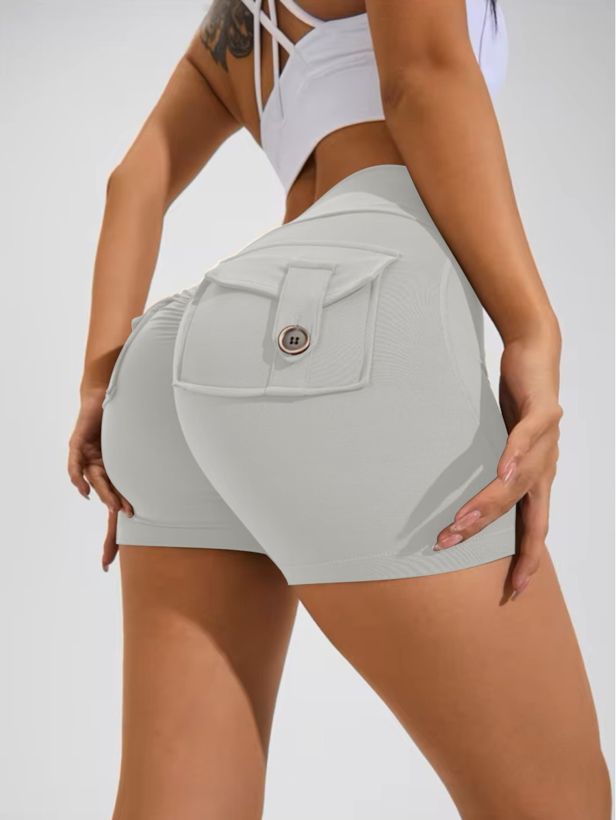 Push-Up Damen Shaping Shorts hellgrau ZAPPY TRENDY K133 MITARE