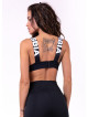 Soutien-gorge de sport lacé N694 NOIR NEBBIA