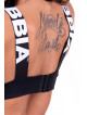 Reggiseno sportivo con i lacci N694 NERO NEBBIA