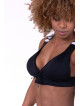Lace-up sport bra N694 BLACK NEBBIA