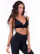 Soutien-gorge de sport lacé N694 NOIR NEBBIA