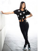 Chemise liée Lettres N680 NOIR NEBBIA