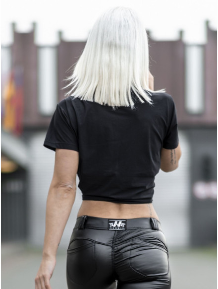 Tied knot Letters T-shirt N680 BLACK NEBBIA 2