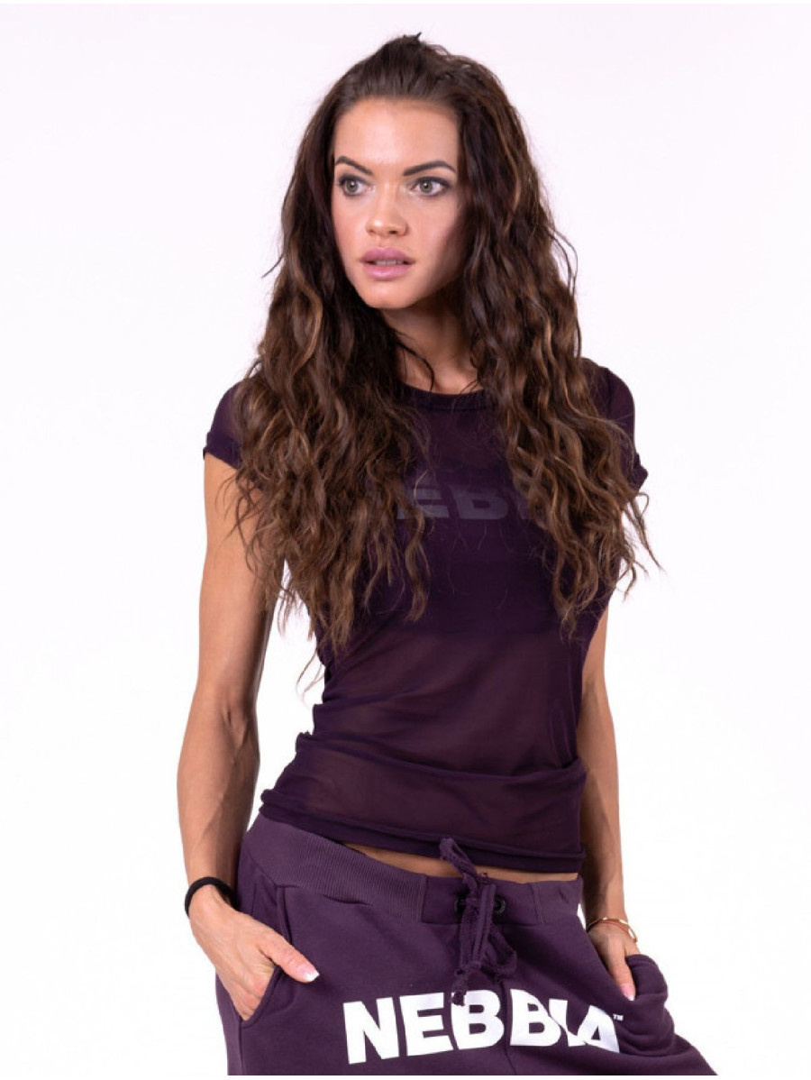Flash-Mesh T-shirt N665 BURGUNDY NEBBIA