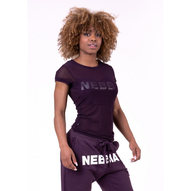 Maglietta Flash-Mesh N665 BORGOGNA NEBBIA