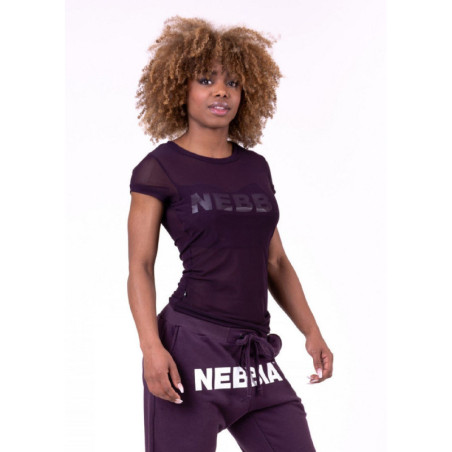 Maglietta Flash-Mesh N665 BORGOGNA NEBBIA