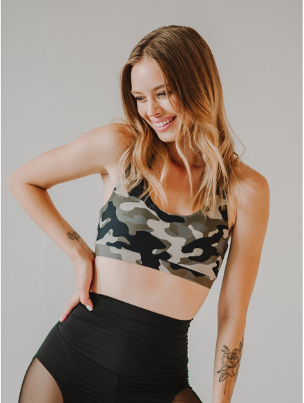 Biustonosz sportowy BASIC K027 camo MITARE