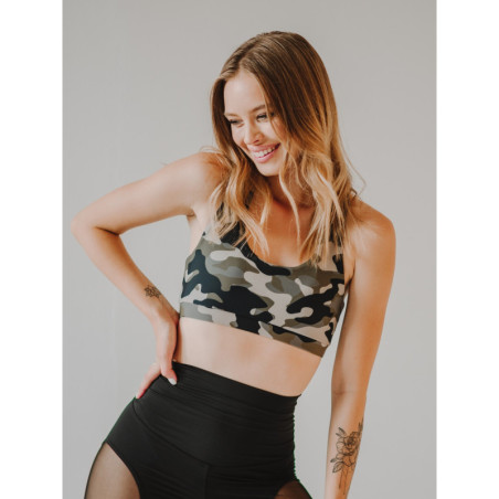 Biustonosz sportowy BASIC K027 camo MITARE