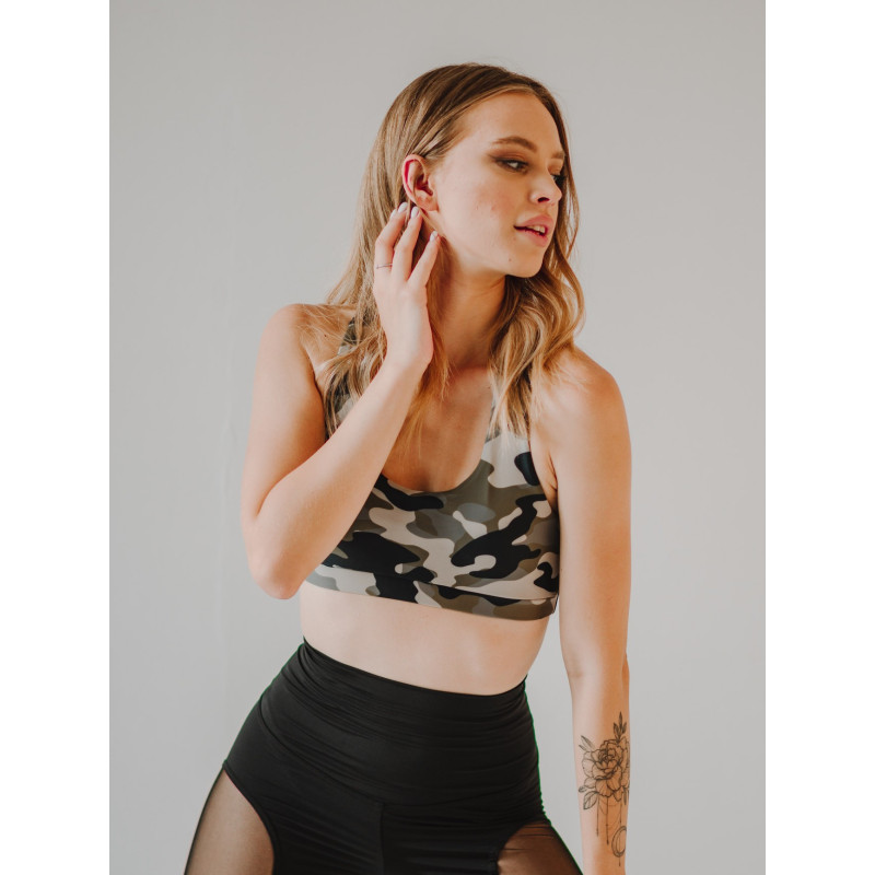 Sport bra BASIC K027 camo MITARE