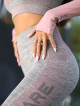 Long sleeve Crop Top SHADE K012 grau/pink MITARE