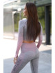 Long sleeve Crop Top SHADE K012 grau/pink MITARE