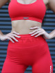 Seamless shorts PUSH UP MAX K077 red MITARE