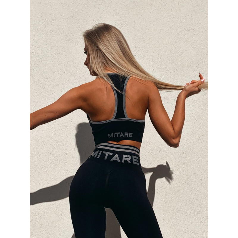 Biustonosz bezszwowy SLIM PUSH UP K079 czarny MITARE