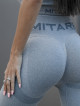 Seamless leggings PUSH UP MAX K001 blue MITARE