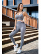 Legginsy damskie bezszwowe ciemnoszare PUSH UP MAX K001 MITARE