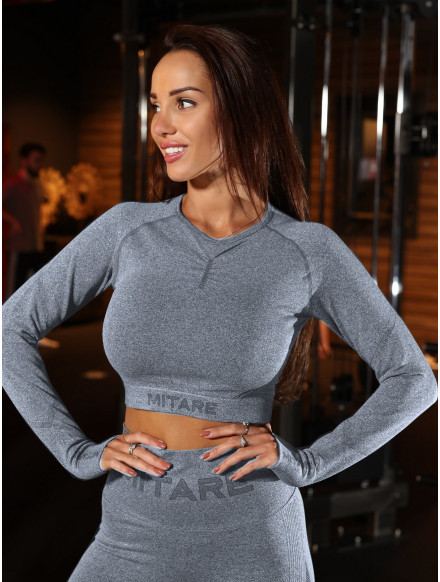 Top court sans couture PUSH UP MAX K084 gris foncé MITARE