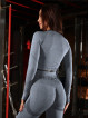 Seamless leggings PUSH UP MAX K001 dark grey MITARE
