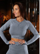 Seamless leggings PUSH UP MAX K001 dark grey MITARE