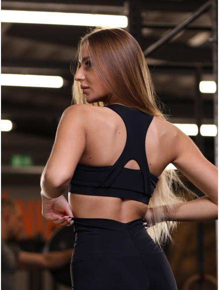 Reggiseno sportivo BASIC K027 nero MITARE 2