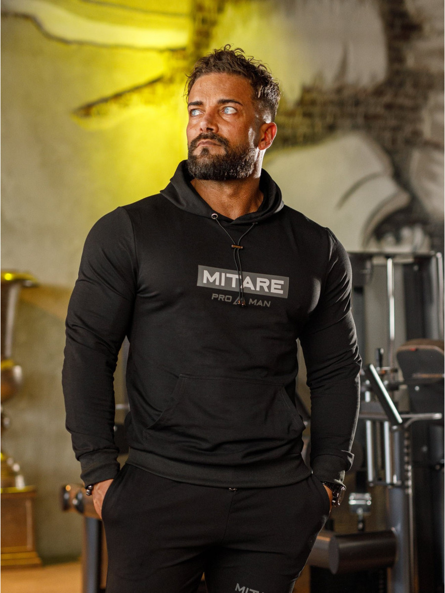 Kapuzenpullover K103 schwarz MITARE PRO MAN