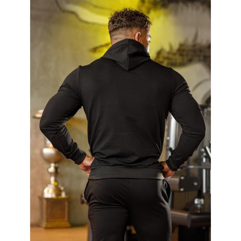 Felpa con cappuccio K103 nero MITARE PRO MAN