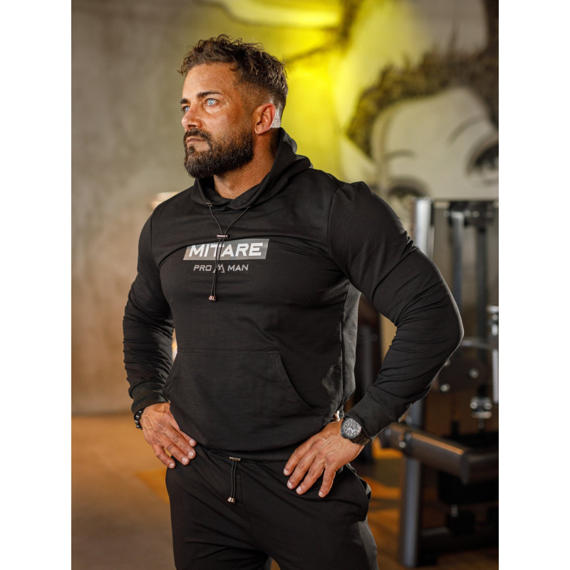 Sweat à capuche K103 noir MITARE PRO MAN