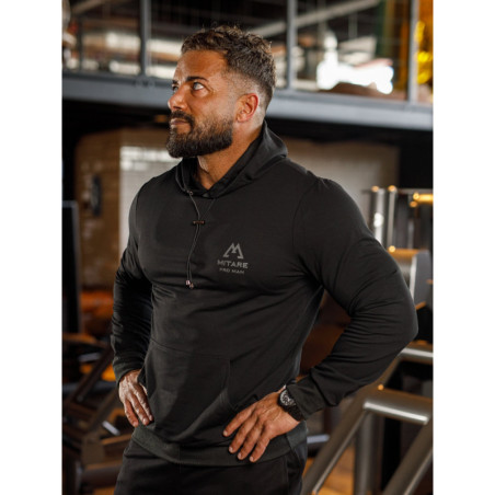 Hooded sweatshirt K088 black MITARE PRO MAN