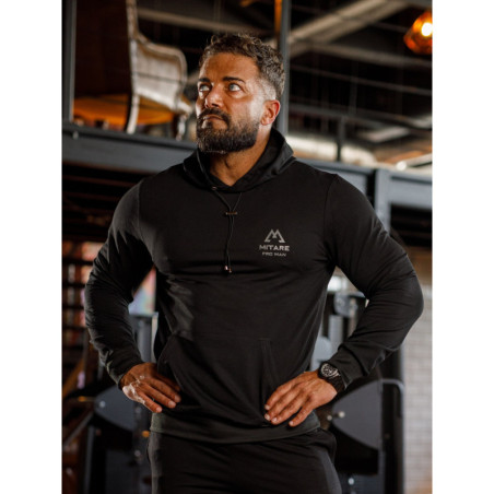Hooded sweatshirt K088 black MITARE PRO MAN