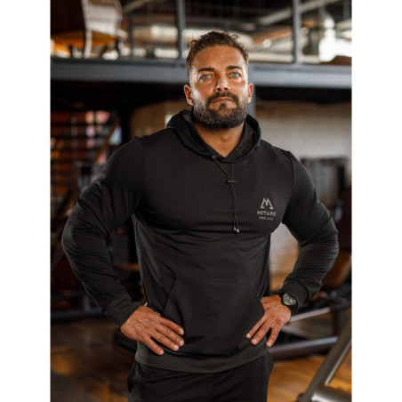 Hooded sweatshirt K088 black MITARE PRO MAN
