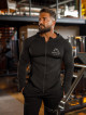 Felpa con cappuccio K085 nero MITARE PRO MAN