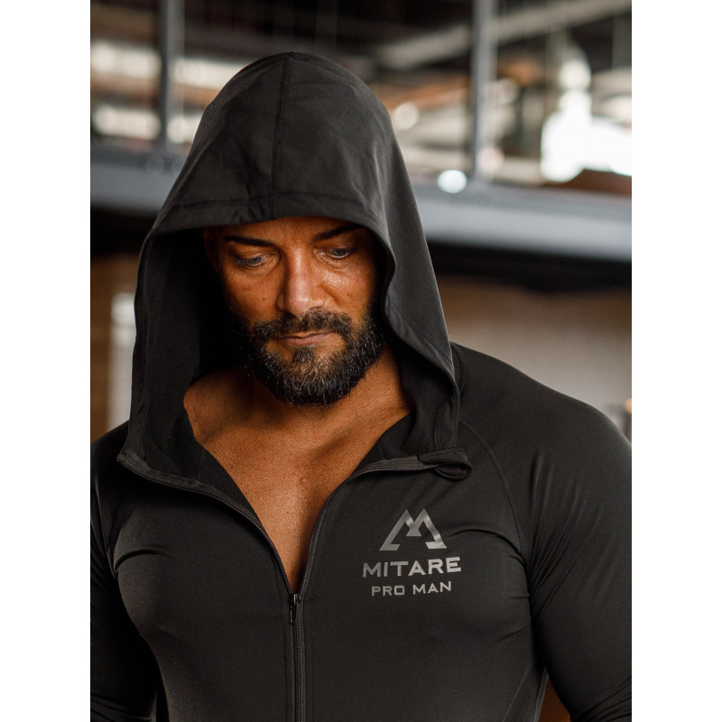 Kapuzenpullover K085 schwarz MITARE PRO MAN