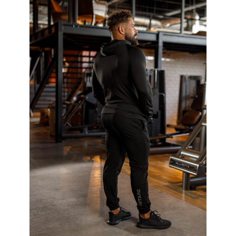 Hooded sweatshirt K085 black MITARE PRO MAN