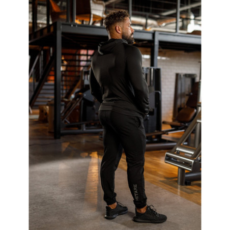 Felpa con cappuccio K085 nero MITARE PRO MAN