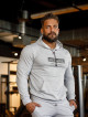 Hooded sweatshirt K103 light gray MITARE PRO MAN
