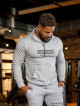 Kapuzenpullover K103 hellgrau MITARE PRO MAN