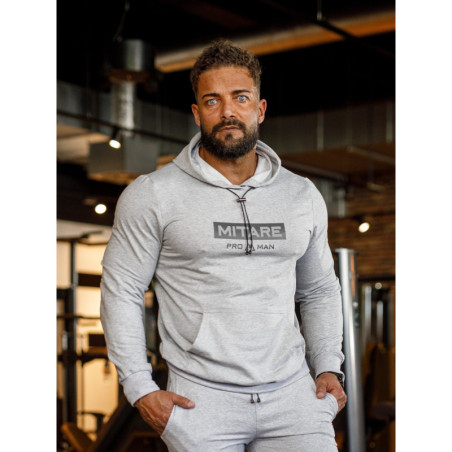 Kapuzenpullover K103 hellgrau MITARE PRO MAN