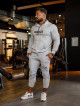 Felpa con cappuccio K103 grigio chiaro MITARE PRO MAN