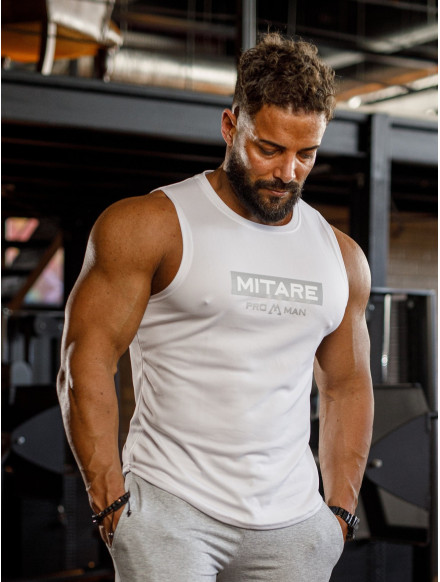 Tanktop K092 weiß MITARE PRO MAN
