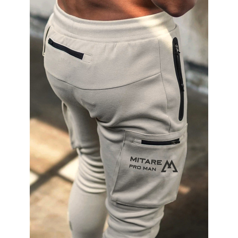 Joggers pants K102 light gray MITARE PRO MAN