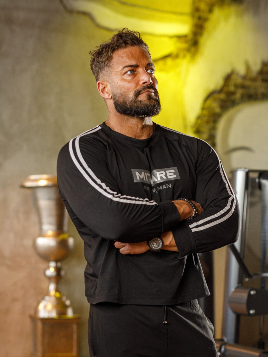 Camiseta manga larga K090 negra MITARE PRO MAN