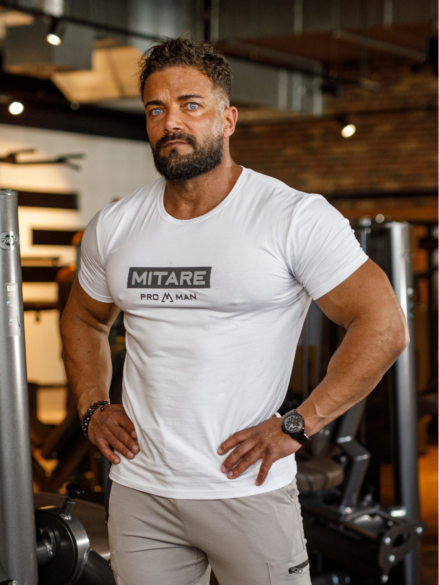 T-shirt K093 biała MITARE PRO MAN